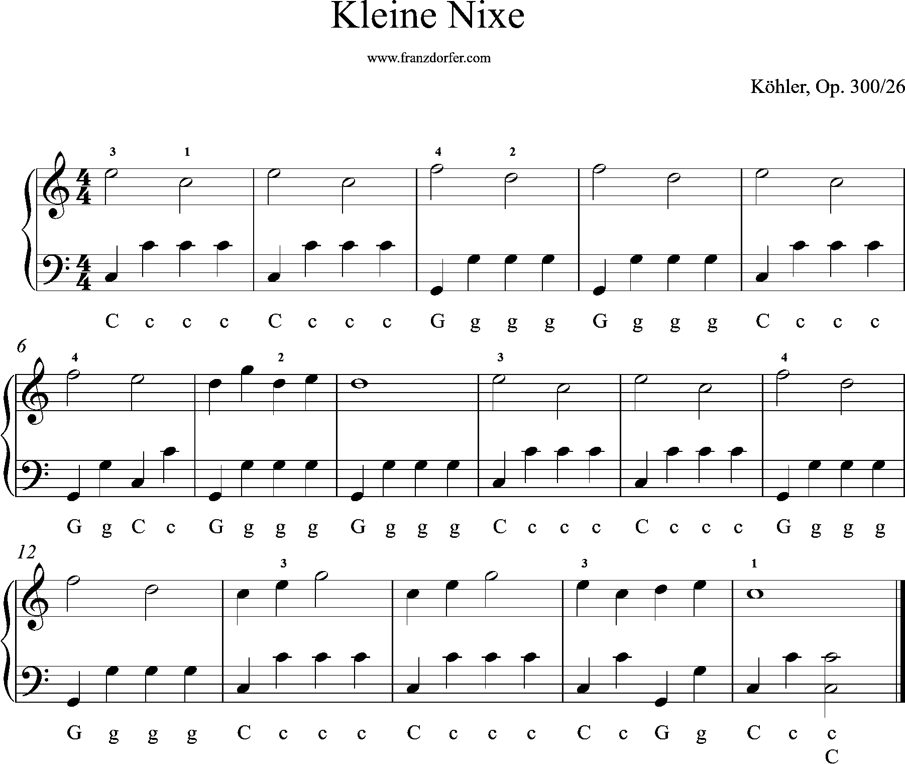 akkordeon lernen, köhler op. 300
